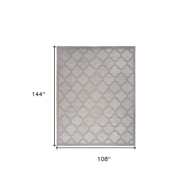HomeRoots Contemporary Rectangle Outdoor Rug - 9' X 12'