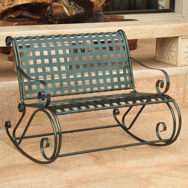 slide 2 of 3, International Caravan Mandalay Double Porch Rocker