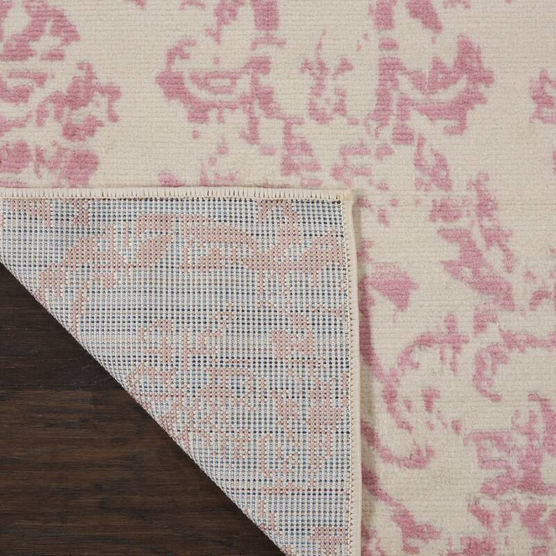 Nourison Jubilant Vintage Farmhouse Damask Area Rug