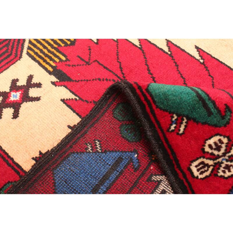 ECARPETGALLERY Hand-knotted Teimani Light Orange Wool Rug - 2'9 x 4'8