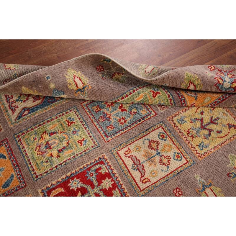 Garden Design Kazak Oriental Accent Rug Hand-Knotted Wool Carpet - 3'2" x 4'11"