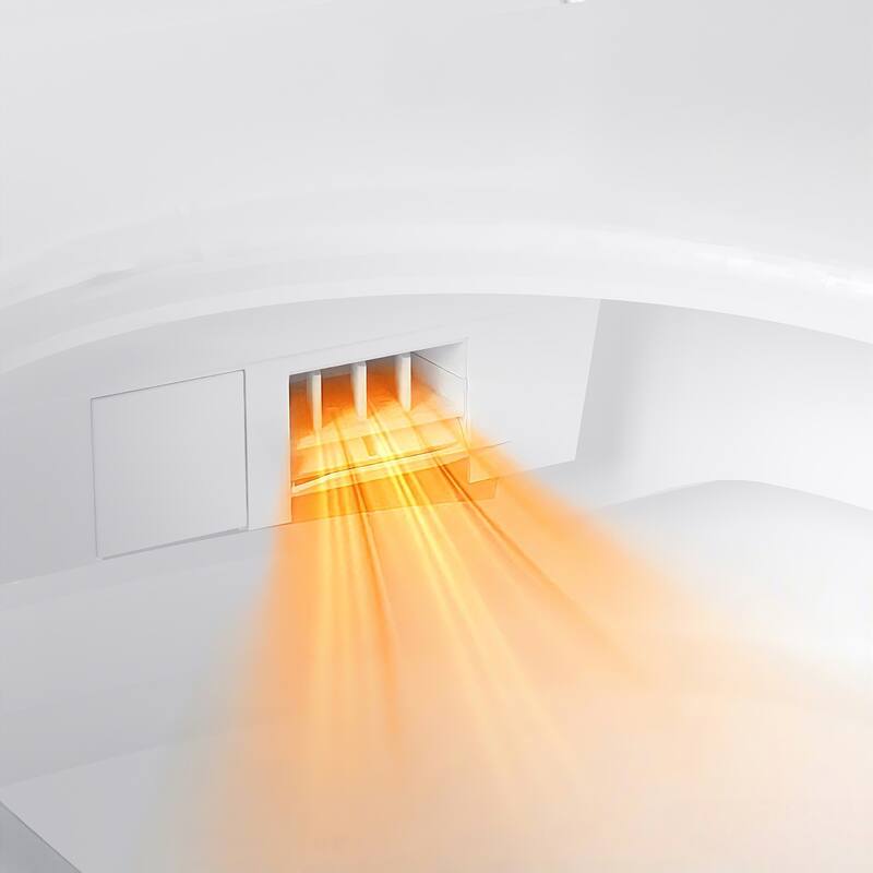 Smart Toilet with Bidet, Heated Seat, Auto Flush, Warm Air Dryer, Night Light, One-Piece Intelligent Toilet 220 lbs Capacit