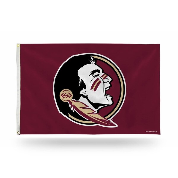 3' x 5' Berry Red and Black College Florida State Seminoles Rectangular Banner Flag - N/A