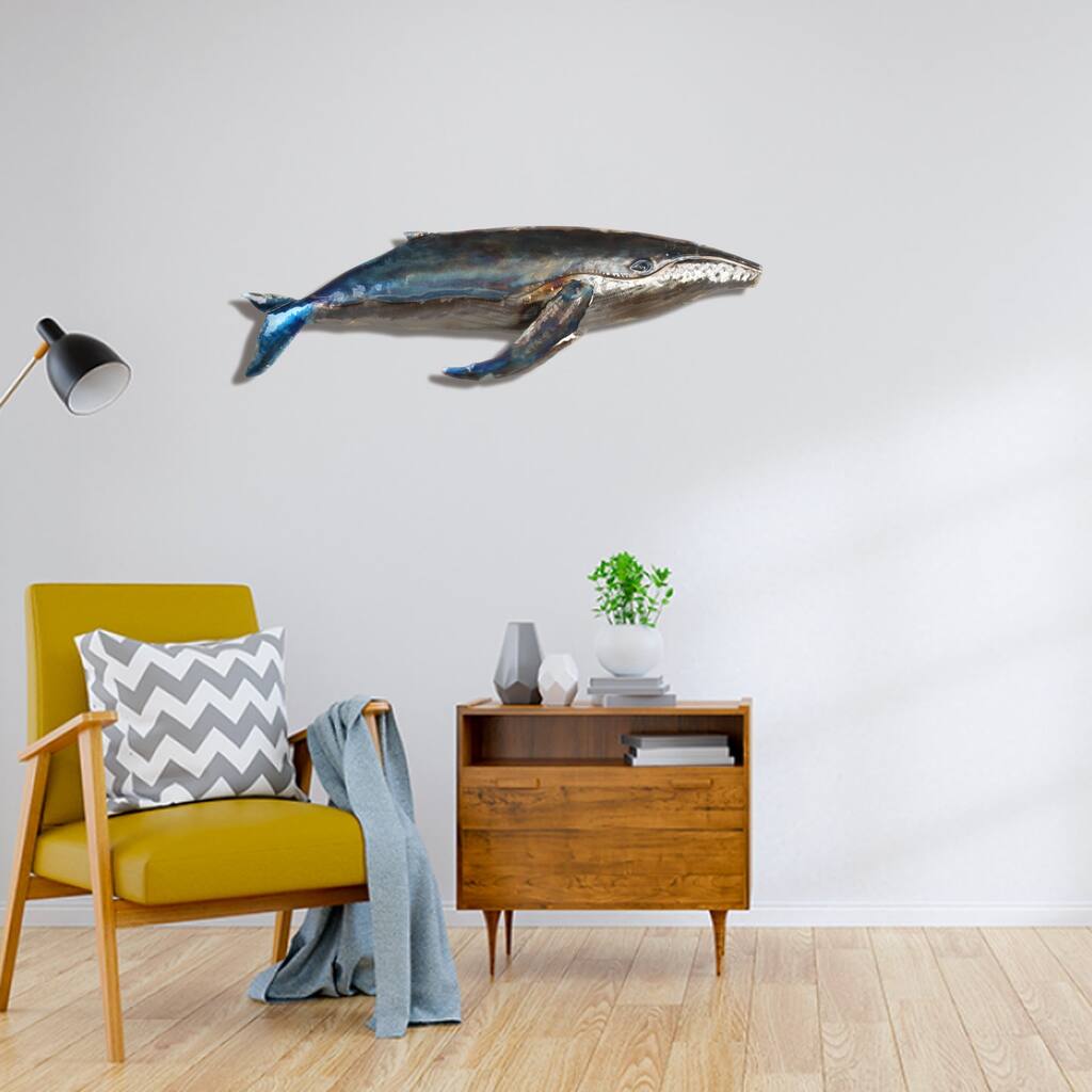 Whale Metal wall art