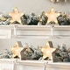 preview thumbnail 9 of 44, Glitzhome 7.5" H Christmas Silver LED Tree Star Gift Box Heavy Duty Stocking Holders Mantel Ornament