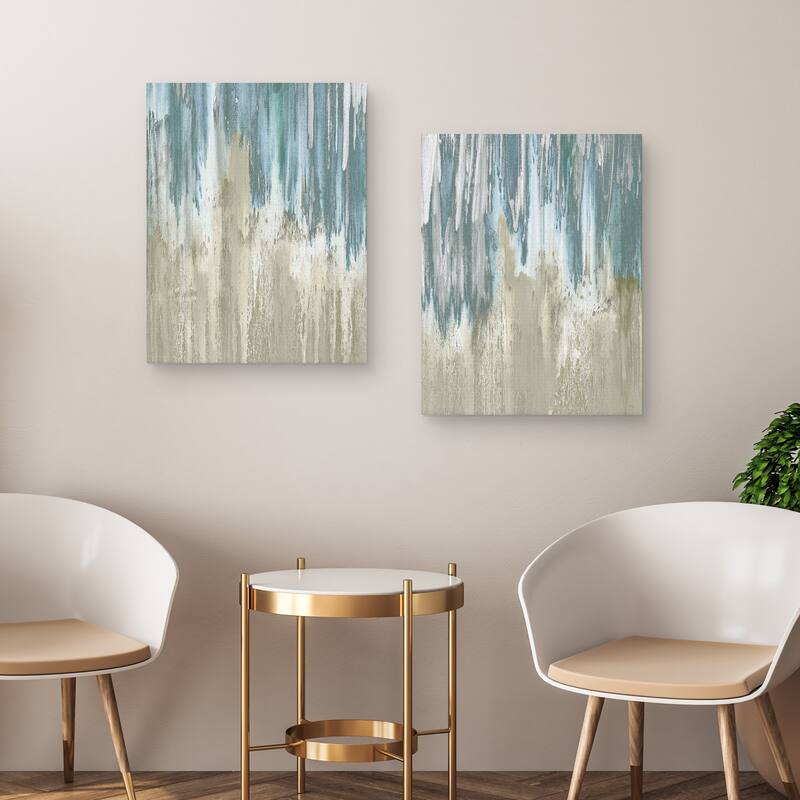 Like a Waterfall I, Like a Waterfall II by Susan Jill Canvas Art Prints