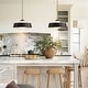 preview thumbnail 13 of 20, 1-Light Modern Dome Frosted Glass Globe Pendant Light For Kitchen Island