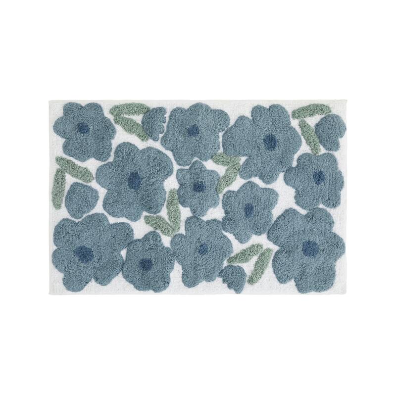 Becky Cameron 100% Cotton Floral Patterned Bath Mat