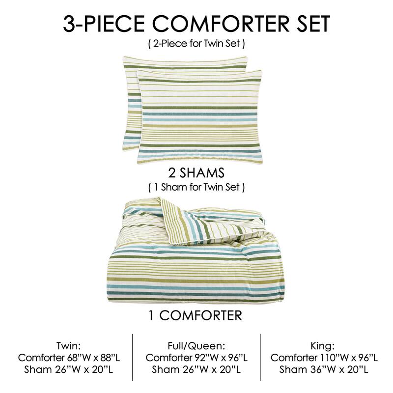 Five Queens Court Roxanne Surf Comforter Set