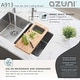 preview thumbnail 5 of 8, AZUNI 18 inches Over the Sink Bamboo Cutting Board with 1 Collapsible Container - 18" x 8.5"