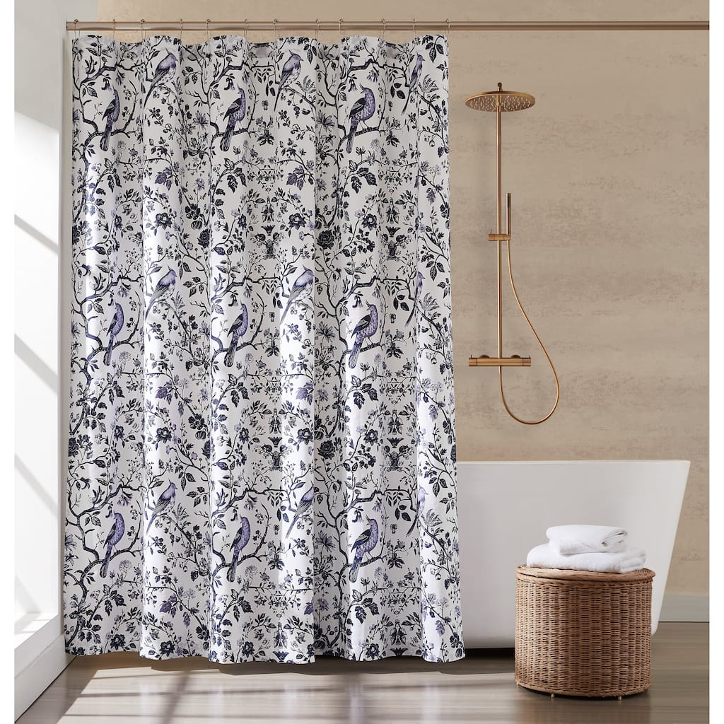 Brooklyn Loom Ava Floral Shower Curtain