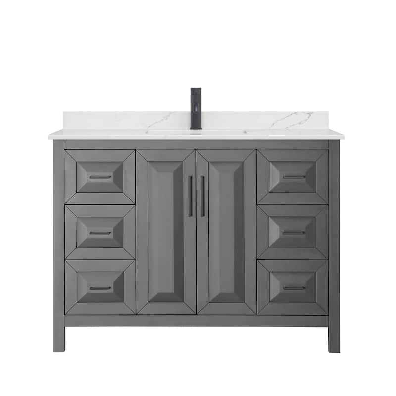 Wyndham Collection WCV252548S-QTZ-UNSMXX Daria 48" Free Standing