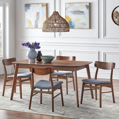 Simple Living Wave 5-piece Butterfly-Leaf Dining Set