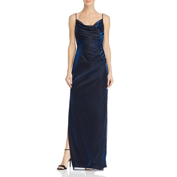 iridescent slip dress