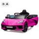 preview thumbnail 1 of 33, 12V Kids Ride on Car, Licensed Corvette Battery Powered Car, Toddles Electric Sports Car Toy with Remote Control