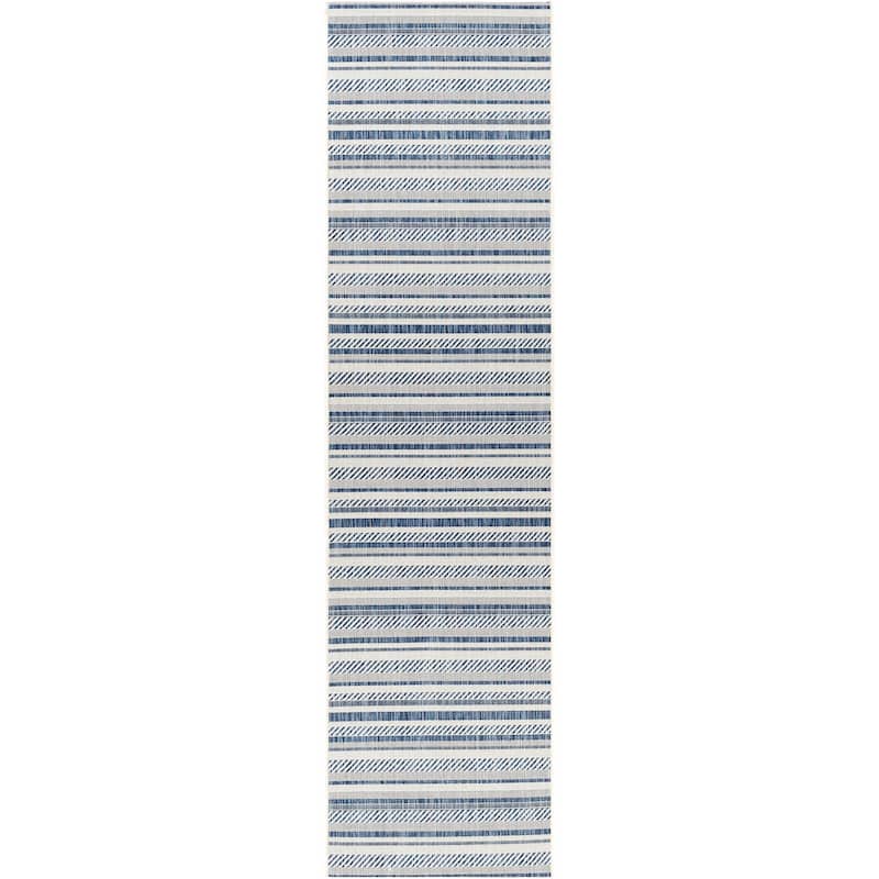 Livabliss Eagean Bohemian Stripe Outdoor Area Rug