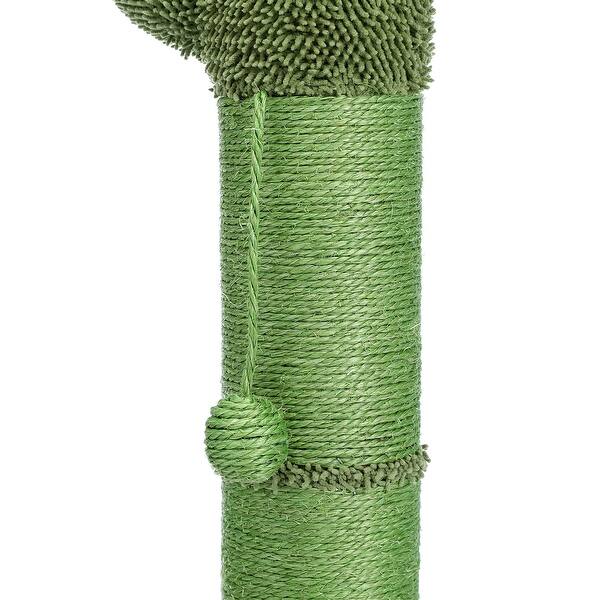 Large Cactus Cat Scratching Post with Natural Sisal Ropes Bed Bath
