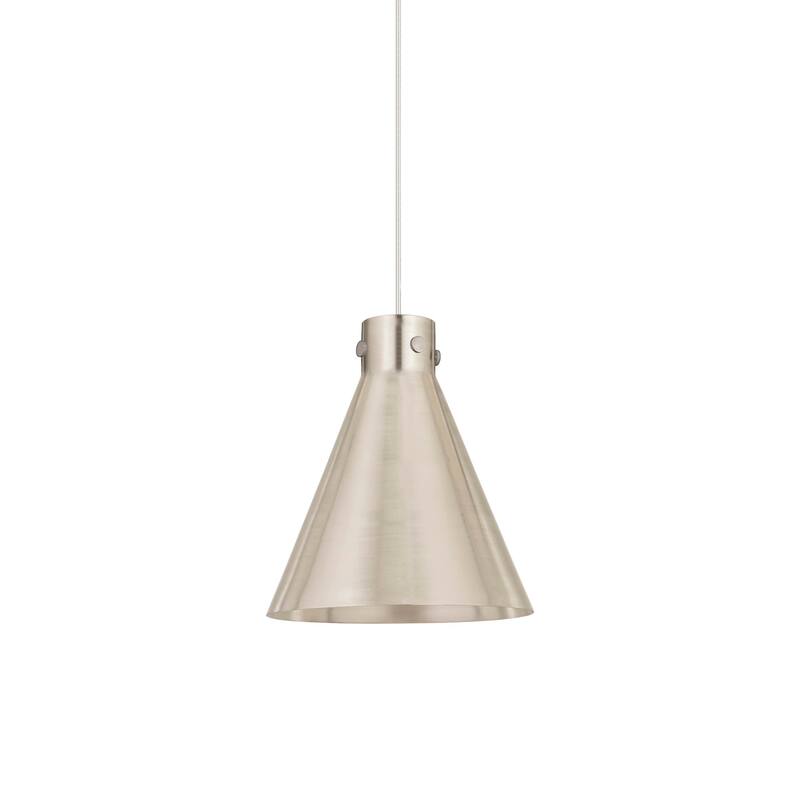 Innovations Lighting 410-1PL-16-14 Newton Cone Pendant Newton Cone 14" - Satin Nickel