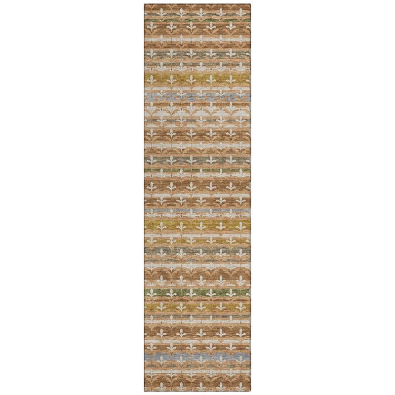 Machine Washable Indoor/ Outdoor Stripe Bramlage Chantille Rug