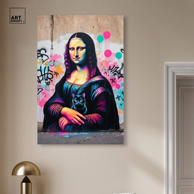 Lisa's Little Secret Canvas by Art Remedy, Gallery Wrapped
