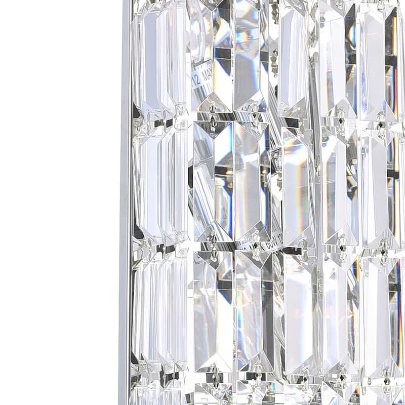 Colosseum 2 Light Bathroom Sconce With Chrome Finish