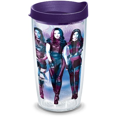 Tervis Disney Descendants 3 Made in USA Double Walled Insulated Travel Tumbler, Royal Purple Lid - 16oz