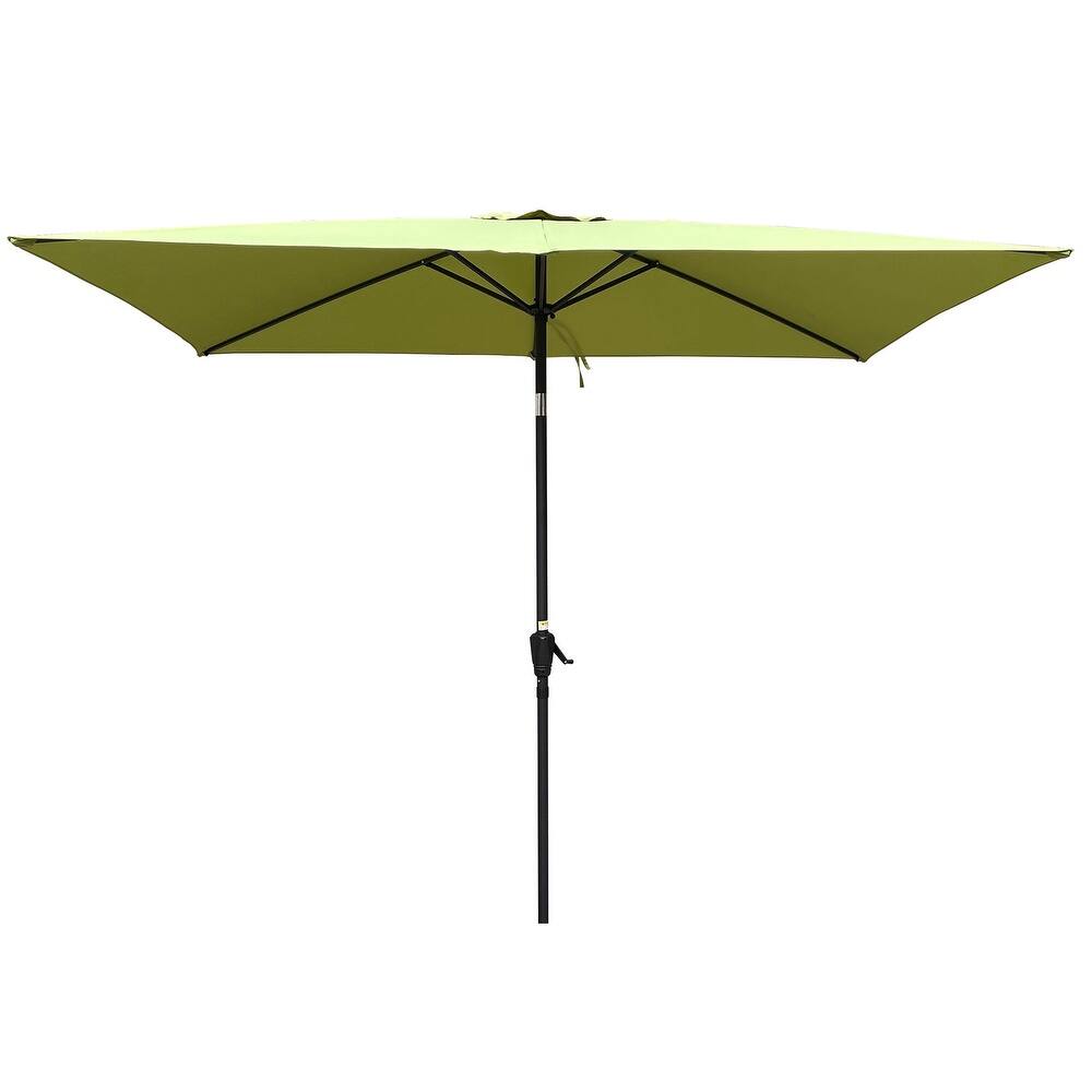 9' Outdoor Patio Market Umbrella with Push Button Tilt and Crank