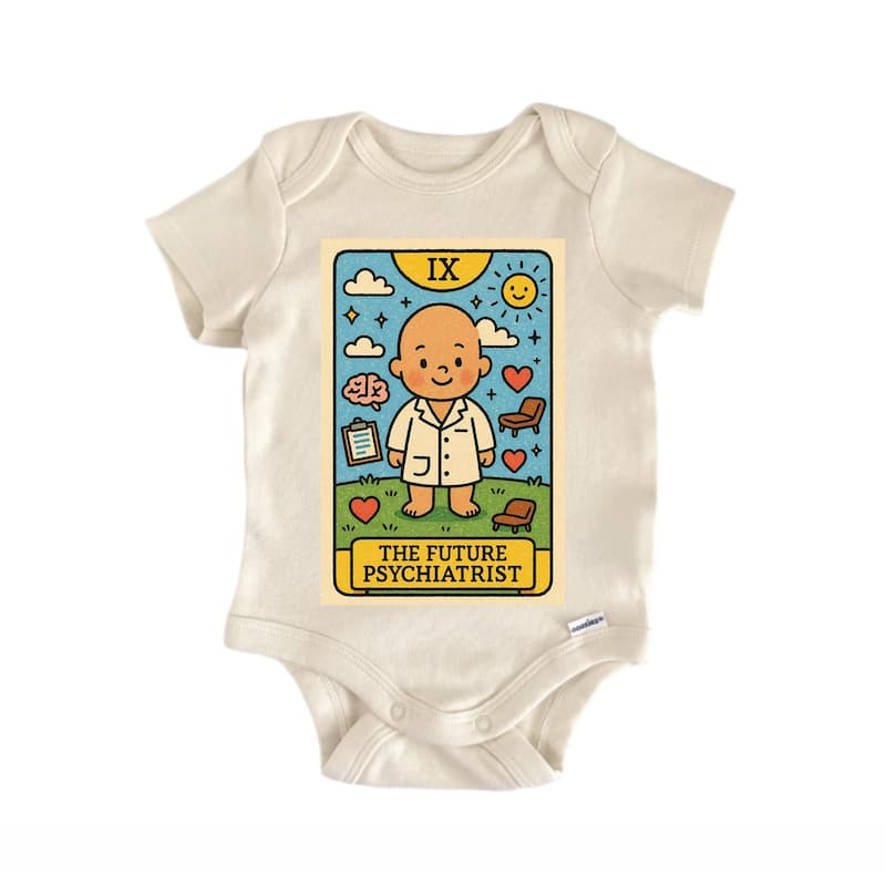Future Psychologist Tarot - Baby Bodysuit - White - 6-9M