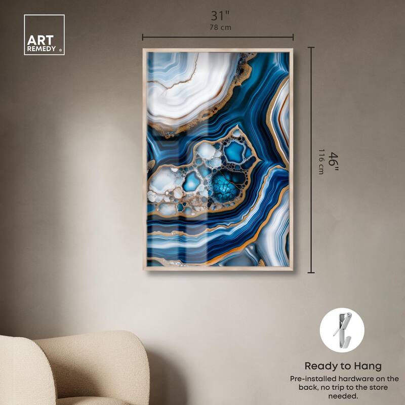 Azure Alveoli II Shadowbox by Art Remedy