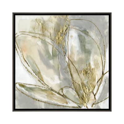 iCanvas "Blooming Gold II" by Jennifer Goldberger Framed