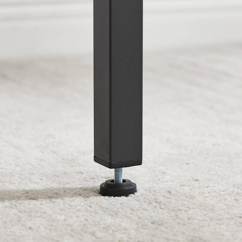 Eureka Industrial Bar Table Set, 3-Piece Dining Table and PU Upholstered Stools Set, Small Counter Height Pub Bistro Table Set