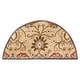 preview thumbnail 40 of 122, Patchway Handmade Classic Floral Wool Area Rug 2' x 4' hearth - Tan - Hearth