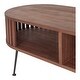 preview thumbnail 5 of 8, Aurelle Home Mid-Century Modern Rounded Coffee Table
