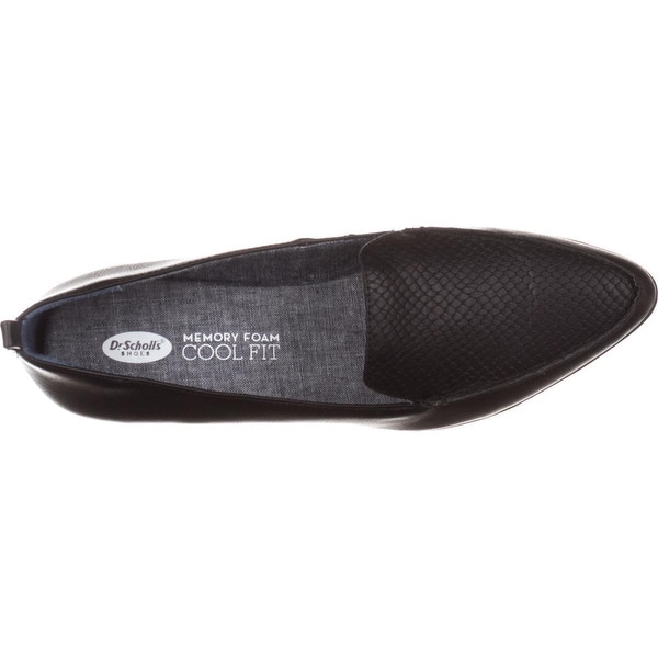 dr scholl's black loafers