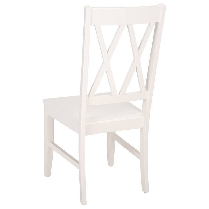 SAFAVIEH HOME Yana Double X-Back Side Chair - 18"W x 22"D x 39"H