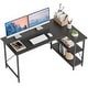 preview thumbnail 88 of 113, Small L Shaped Desk with Storage Shelves Corner Computer Desk
