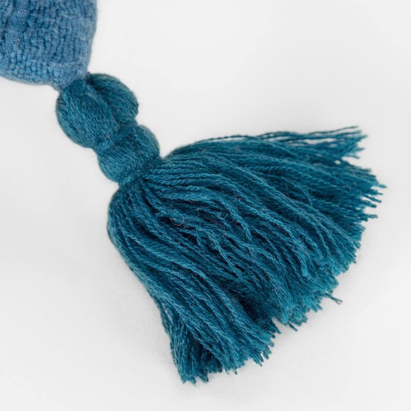 Solid With Tonal Abstract Cotton Pillow Cover