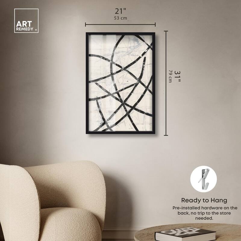 Intersecting Lines I Shadowbox by Art Remedy