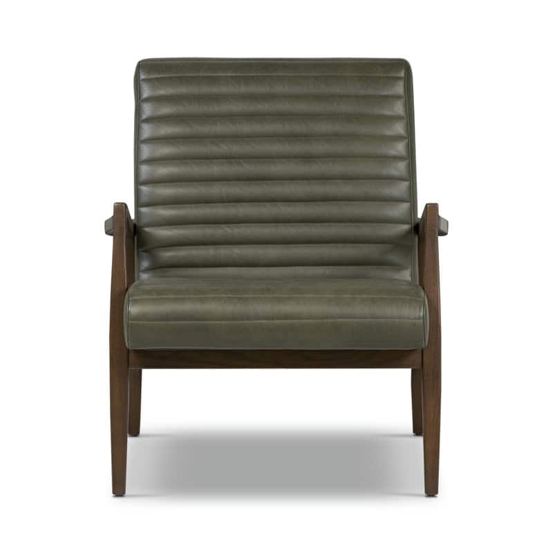 Poly & Bark Rowan Lounge Chair - Full Grain Genuine Italian Leather