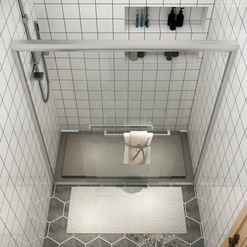 TOOLKISS Double-Sliding Prefab Shower Door