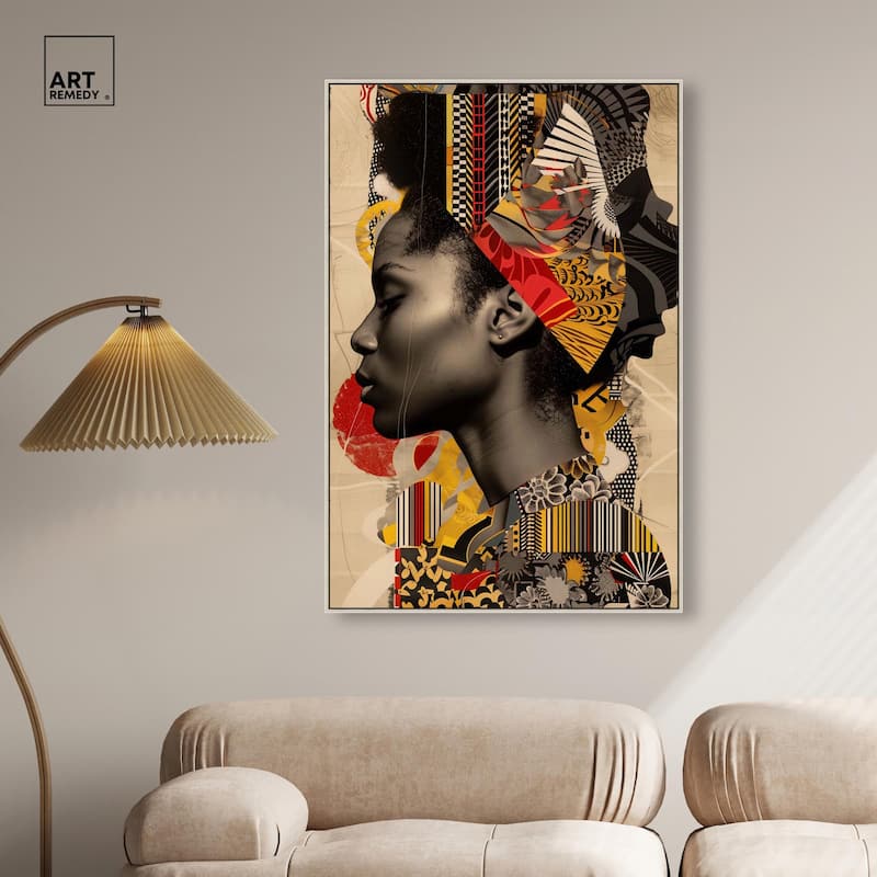 Cultural Collage Canvas by Art Remedy