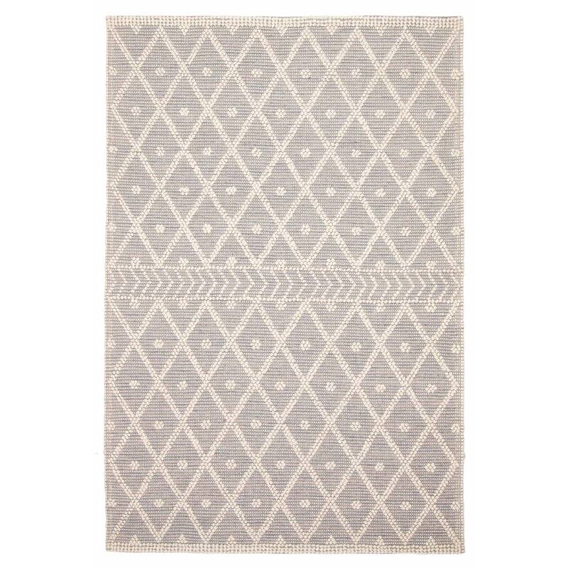 ECARPETGALLERY Braid weave Sienna Grey Wool Rug - 5'3 x 7'11 - Grey - 5'3 x 7'11