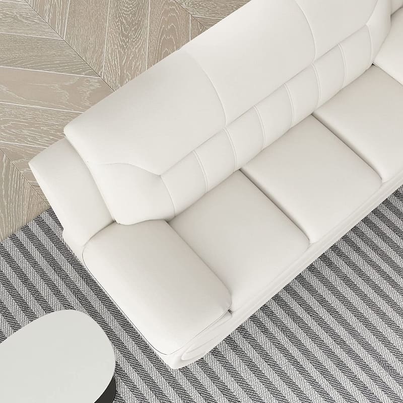Michael Segura Bonded Leather Upholstered Sofa