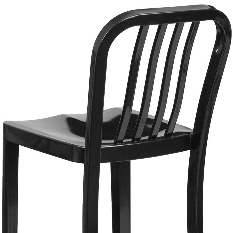 Indoor/Outdoor Commercial Grade Metal Modern Barstools (Set of 2)
