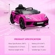 preview thumbnail 43 of 44, 12V Kids Ride on Car Licensed Corvette Battery Powered Car Toddles Electric Sports Car Toy