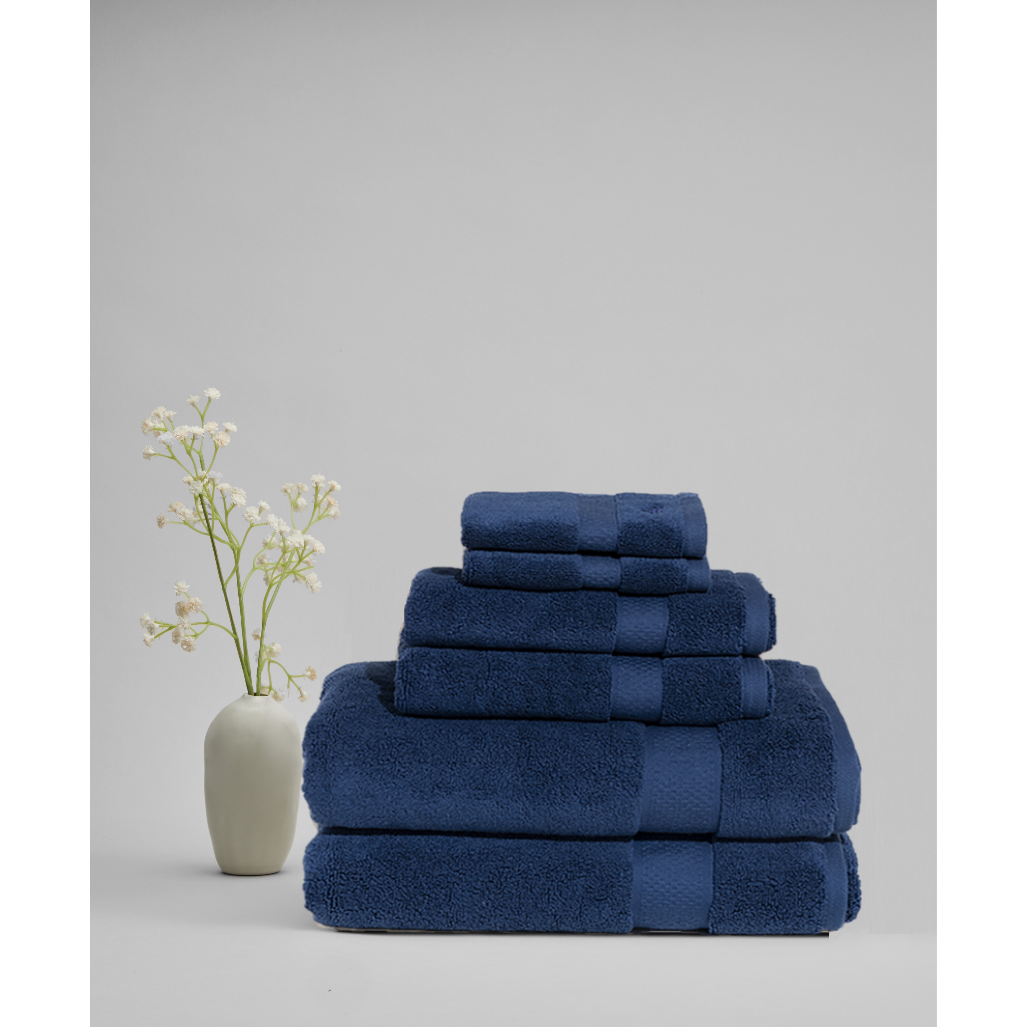 Royal blue navy velvet Hand & Bath Towel by RoseAesthetic