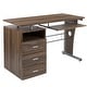 preview thumbnail 19 of 43, Pedestal 3-drawer Computer Desk with Keyboard Tray