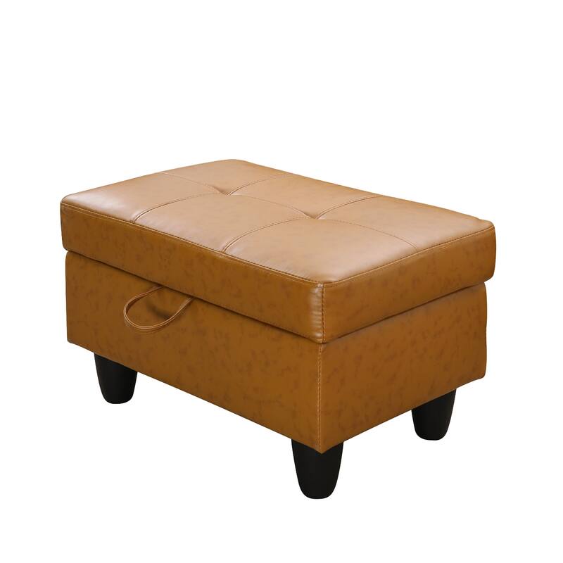 Ginger Faux Leather Living Room Sofa Ottoman Bed Bath & Beyond 39036622