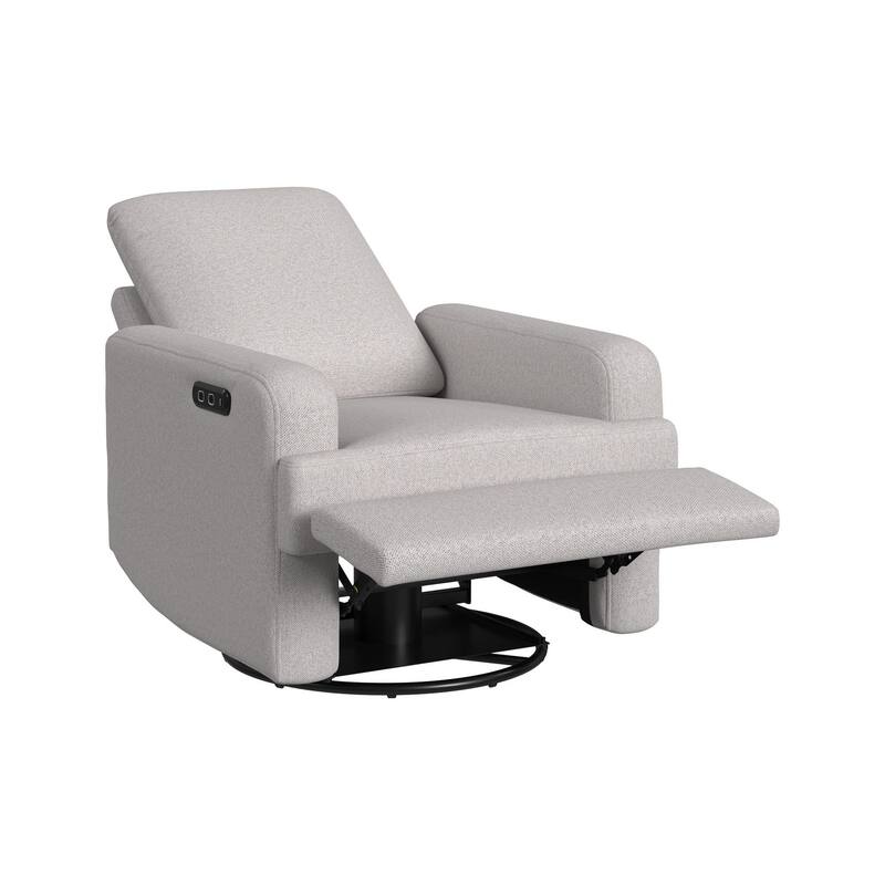 Trey Power Glider Recliner, Stormy Grey