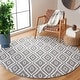 preview thumbnail 4 of 34, SAFAVIEH Pyramid Zelina Boho Geometric Rug 6'7" Round - Charcoal/Ivory - Round